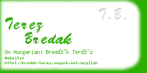 terez bredak business card
